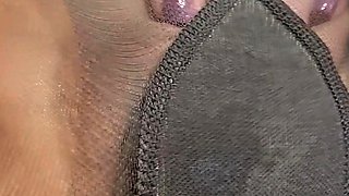 Hungry brunette solo masturbation
