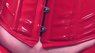 Sweet MILF in Stockings and Pvc Playing Pussy