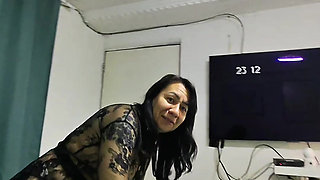 My lover receives me in sexy lingerie