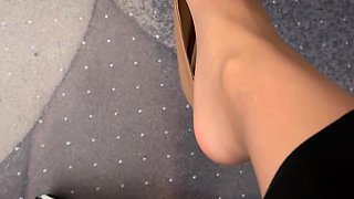 Linsey Dawn solo foot fetish