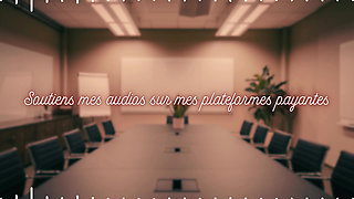 Your boss tries sex toys on you in public - english audio femdom