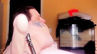 Milky ass solo hoe anally toys