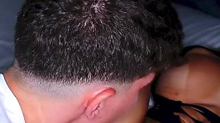 Latina with Huge Ass Has a Threesome with Two Strangers - Kenia Music