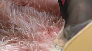 Transparent Heels Teasing and Dangling - Sheer Nylons and Slow Foot Play