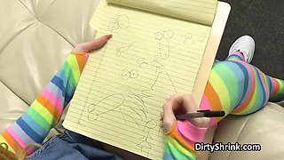 Nymph patient sees a dick in everything