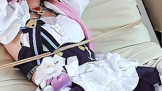 Barefoot Girlfriend Cosplay, Leg Restraint Apart
