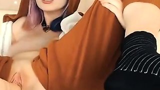 Cosplay Cutie Pleasures Herself with Sex Toys
