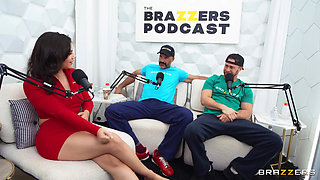 Brazzers - Valentina Nappi Takes Two Cocks After Podcast