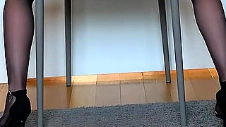 Part 2 - the Wife Married and She Made a Peeking Show to Her Boss and Strip in Office