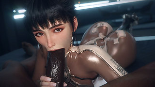 Nympho Slut Takes Intense Double Penetration From Two Monster Black Cocks