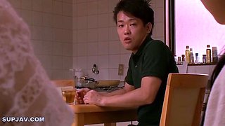 Huge Japan blowjob and handjob POV orgy with a cumshot