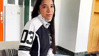 Colombian Girl In The Street