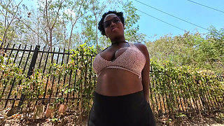 Breaking Her In Ebony Newbie Outdoor Model Casting Nice Ass Tits Pierced Slim Thick Bitch Got The Hoe Path Walking - Jhodez1
