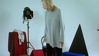 This German Blondie Likes to Show Her Perfect Tits on Casting