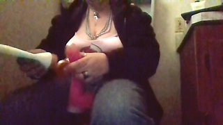 Hot Pink Dildo Anal Sex Big Ass Old Titties