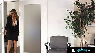 Girlsway - milf manager Cory Chase catches stepbae madelynn may hardcore her girlfriend kay kay in office