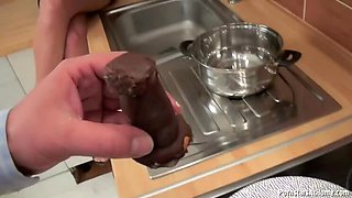 POV Chick Drenched in Cream, Pee, and Jizz! - Celine Noir