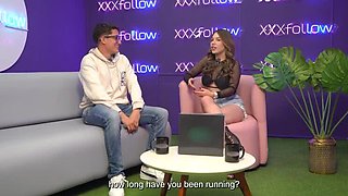 Shy Big Cock Pipeboy Fucks Little Colombian Dani Ortiz in XXXfollow Sessions #5 - Blowjob, Doggystyle, Missionary