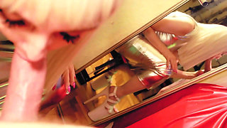 Siver Dress Blonde Milf Suck Big Dick Pov Eva Latex Big Ass Milf Heels Fetish Kink