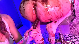 Food sploshing, splosh, femdom sissy