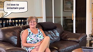Granny SassyVal Cheats in Blowjob for Repairman