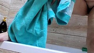 Big Ass Wife Taking a Shower