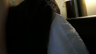 Hot Amateur Asian blowjob in my car