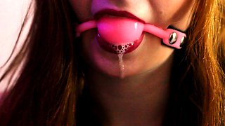 Blonde tight pussy babe solo toy fun in glamour masturbation