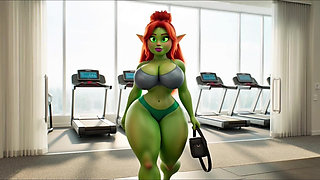 Green Elf's Sexy Gym Day - Workout, Sweat & Cozy Recovery