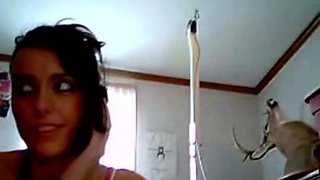 College Girl Uses Vibrator On Webcam For Her BF