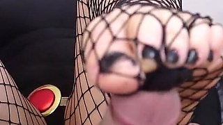 Raven's Seductive Footjob