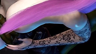 3D BBW Korean Slut Cheating with BBC