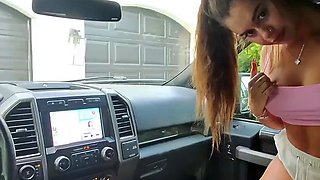 Jadeteen POV Sex Tape In The Car