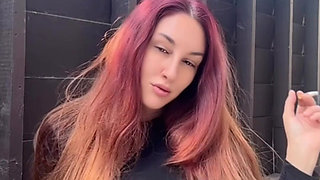 Italian Big Tits MILF Artemisia Love Long Hair Fetish Outdoor