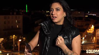 French babe Lena is taking on the cock deep in her mouth and her pussy.