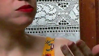 Croissant with Ham, Cheese and Cum!