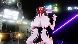 Honkai March Early Embrace Queencard Obscene Bitch Sex Slave Full of Straps Restraint Pussy Crazy Spin Thrusting