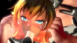 Anime Cowgirl Sex Cage Wrestling Deepthroat and Anal Pounding