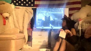 Cute amateur webcam teen girl toying pussy on webcam
