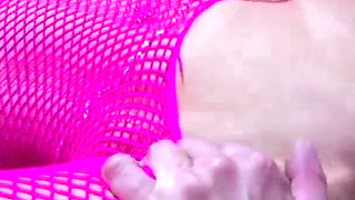 Busty babe in fishnets gets anal destroyed by hard dick