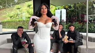 Steffy Moreno DP Anal Foursome with 3 Spanish Studs - Rough Sex & Cum Swallowing