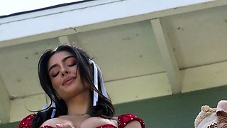 Perfect big ass latina babe Tru Kait has pierced nipples too