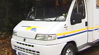 Sexy Girl Gets Fucked After Blowjob Inside The Delivery Van