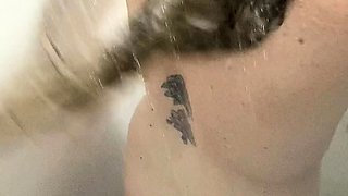 Cute curly brunette solo webcam masturbation