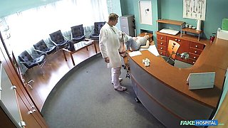 Beautiful redhead chick Nice Little gets nicely fucked in the office