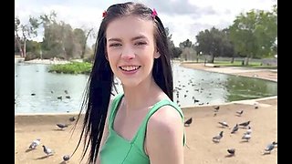 Skinny Teen 18+ Bella Nova Shows Us Her Pussy Grip