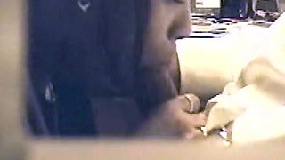 Daebone secretary deepthroats in the office cums in mouth #1