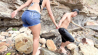 After Classes I Went to the River... I Met a Stranger and Fucked Him Outdoors in Colombia.