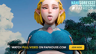 Princess Zelda Ahegao Titjob POV Rule34