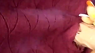 Wife practicing to suck three cocks in Gloryhole